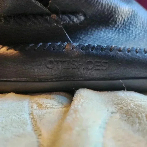 Size 10 OTZ Shoes Men's OG WRL Slip On Black Leather Internal Sock System - Picture 6 of 9